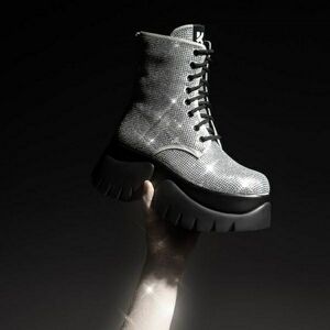 KOI® x The Twilight Saga™ "Vampire Skin" Chunky Vegan Combat Boots | Size 10
